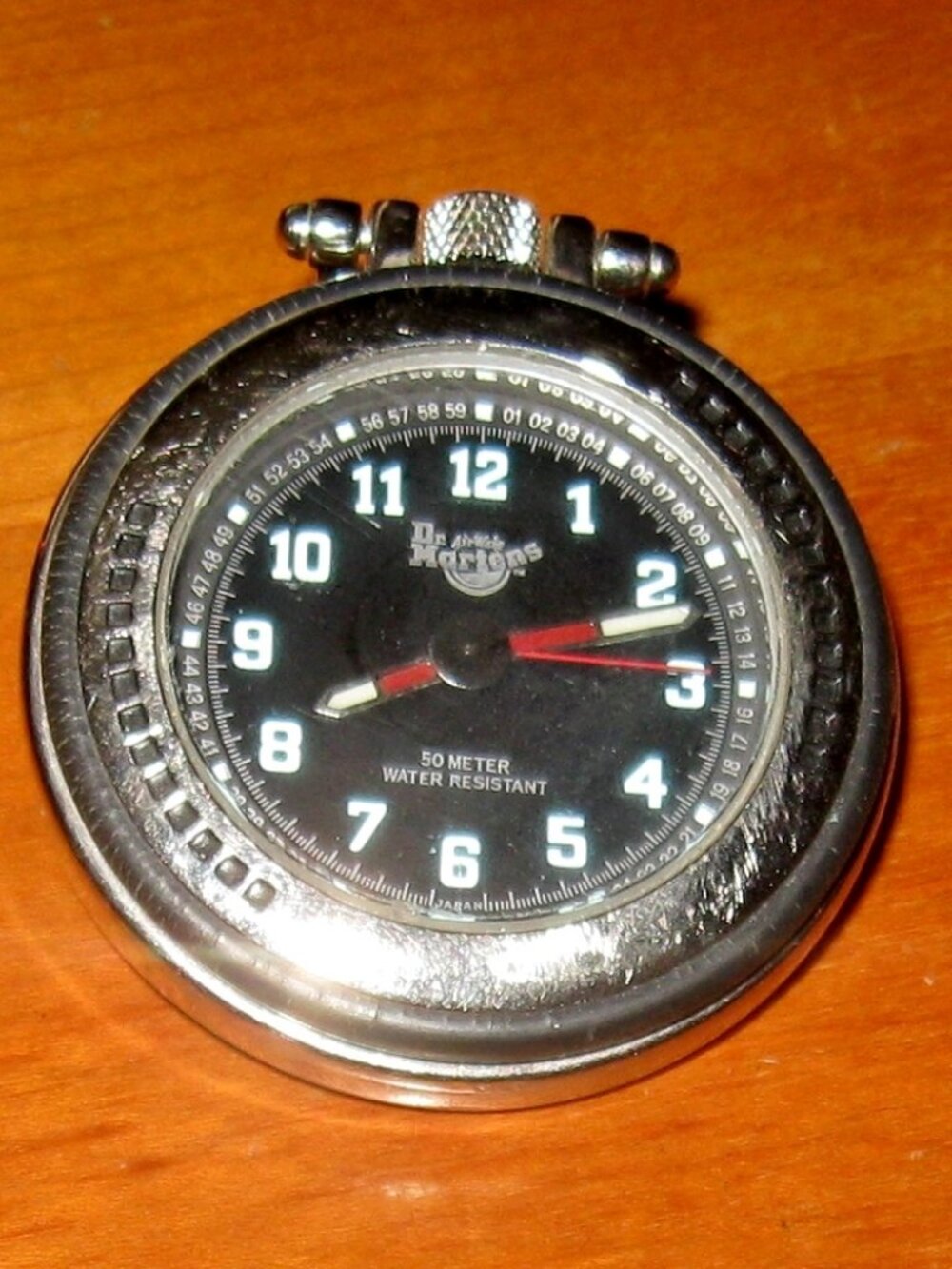 Dr. Martens AirWair Pocket Watch Glow in Dark 50 Meter Water Resistant Metal